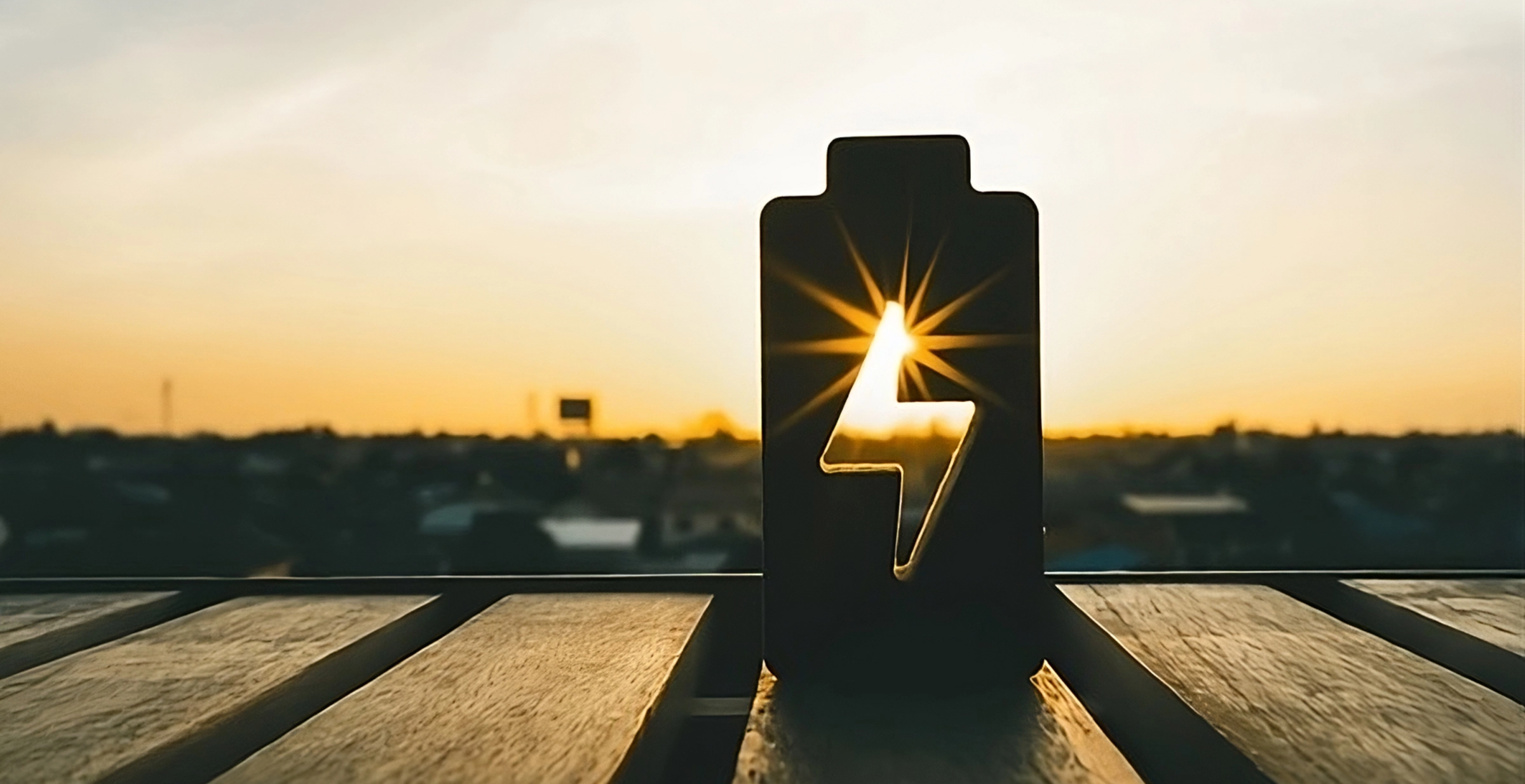 Solar panels and wind turbines